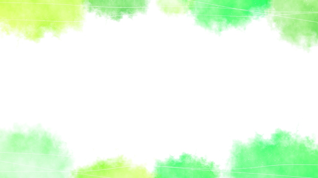 【ループ背景|配信・動画】緑色の水彩絵の具で描いたような美しい背景アニメーション🎨mp4・縦横各10種