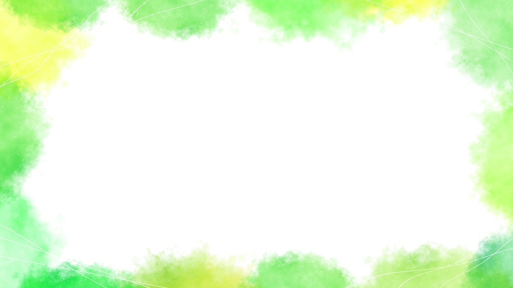 【ループ背景|配信・動画】緑色の水彩絵の具で描いたような美しい背景アニメーション🎨mp4・縦横各10種