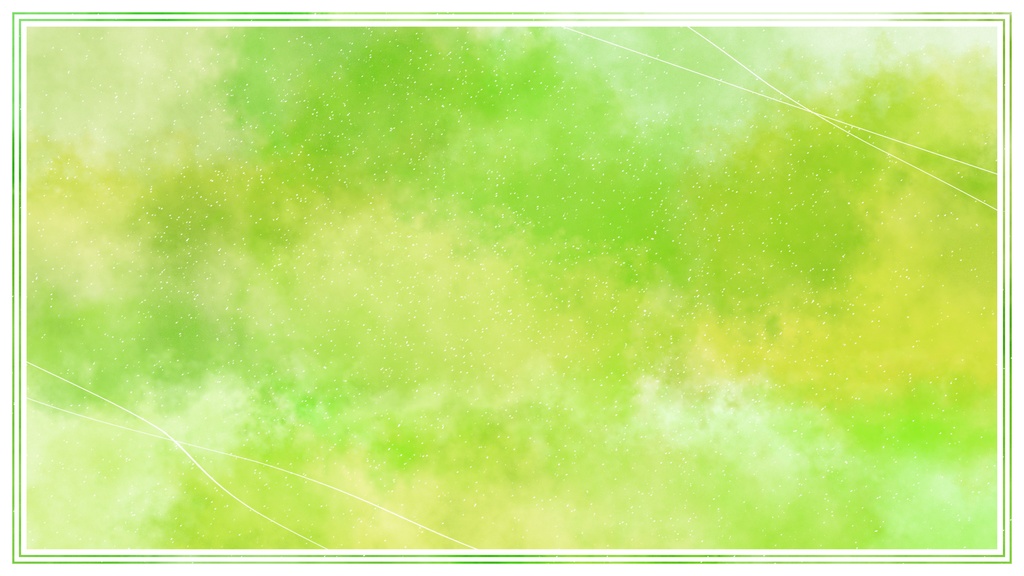 【ループ背景|配信・動画】緑色の水彩絵の具で描いたような美しい背景アニメーション🎨mp4・縦横各10種