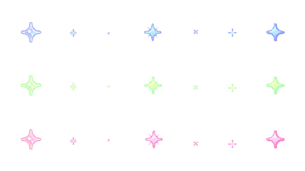 【透過アイコン|ループ】8bitレトロゲーム風✨かわいいアニメーションアイコン・エフェクト