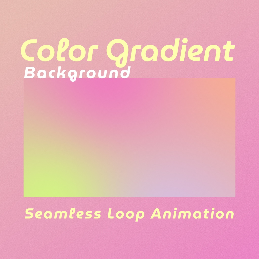 【ループ背景｜配信・動画】カラフル鮮やかピンク系グラデーション5種・10秒ループ・mp4