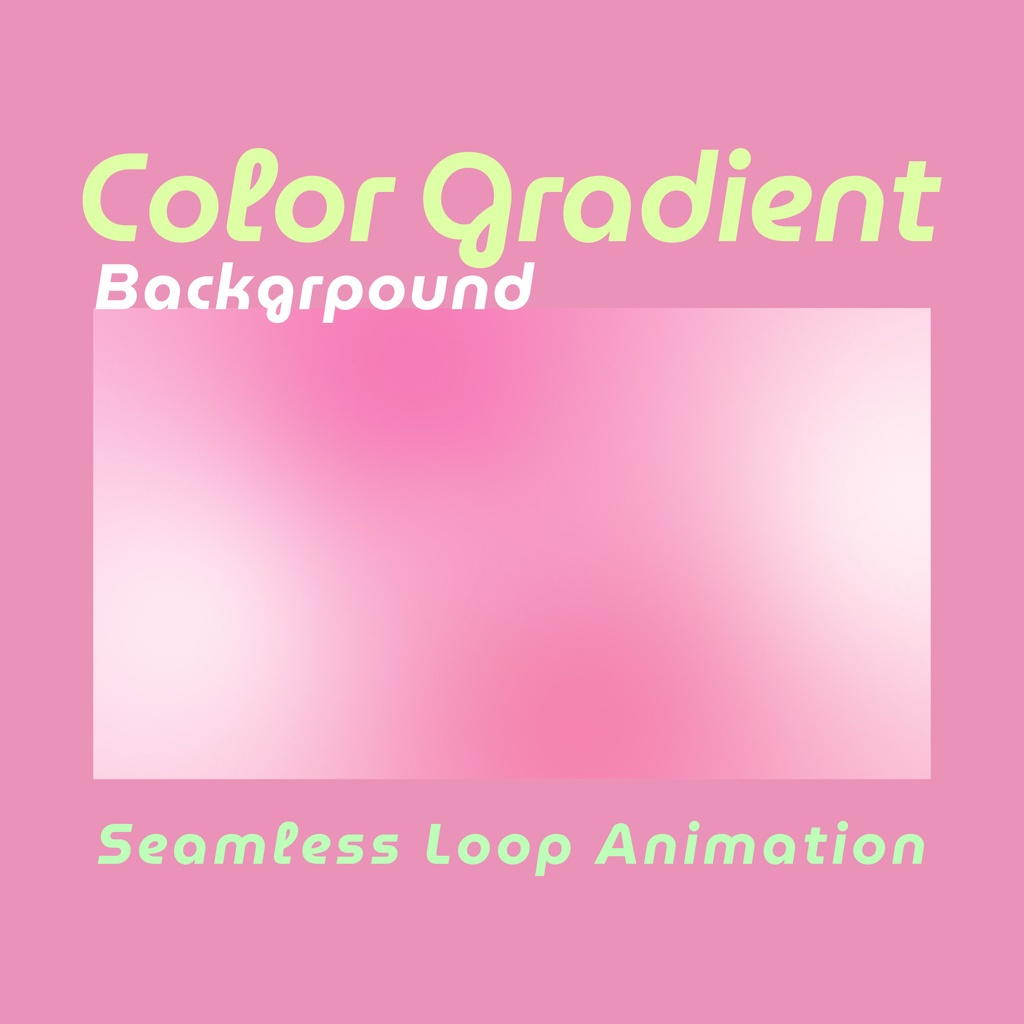 【ループ背景|配信・動画】カラフル鮮やかピンク系グラデーション5種・10秒ループ・mp4