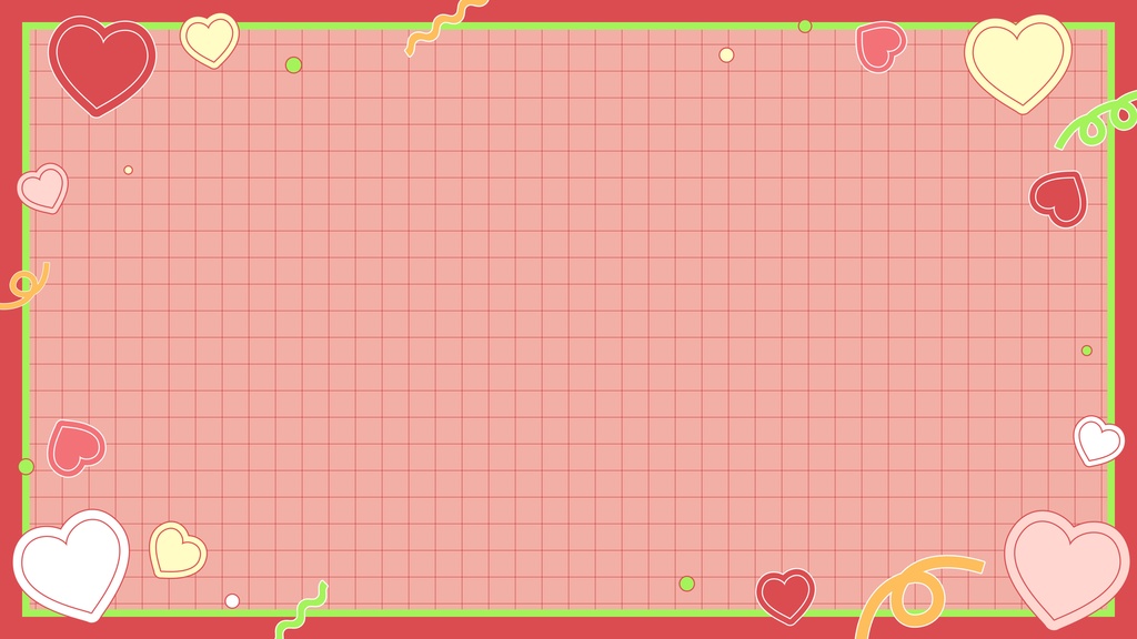 【ループ背景|配信・動画】レトロポップなフレーム背景!ハートや図形が可愛く動くループアニメーション全8種・mp4・10秒ループ