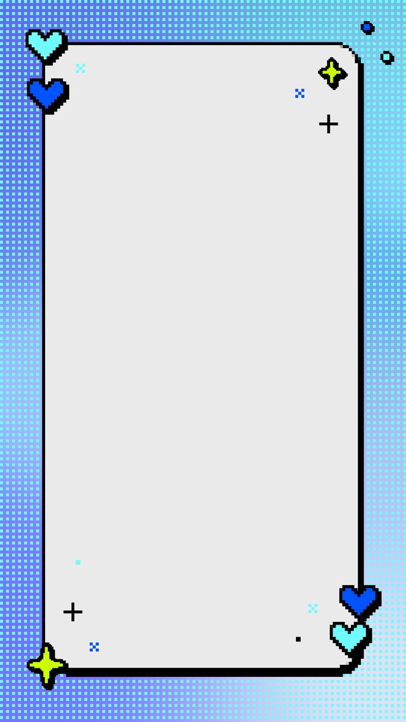 【ループ背景|配信・動画】8bitレトロゲーム風ハートとキラキラのフレーム背景・全6種・10秒ループ・mp4