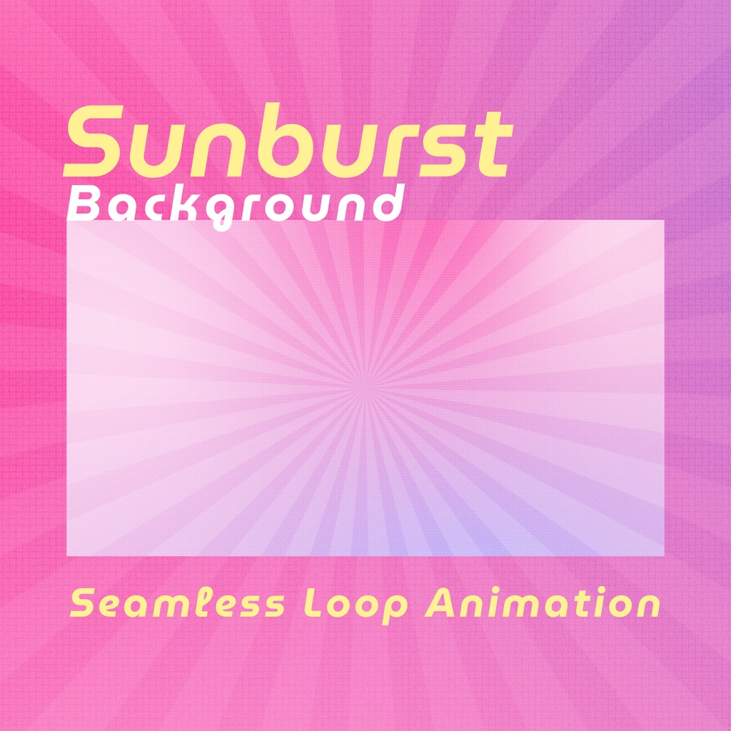【ループ背景｜配信・動画】グラデーションとグリッドが可愛い！放射状ラインループ背景アニメーション全5カラー・mp4・10秒ループ