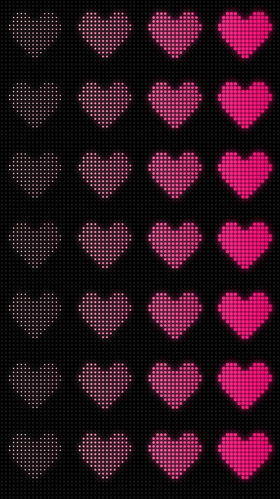 【ループ背景|配信・動画】音楽演出に!ハートが可愛い電光掲示板風背景アニメーション8種・mp4・10秒ループ