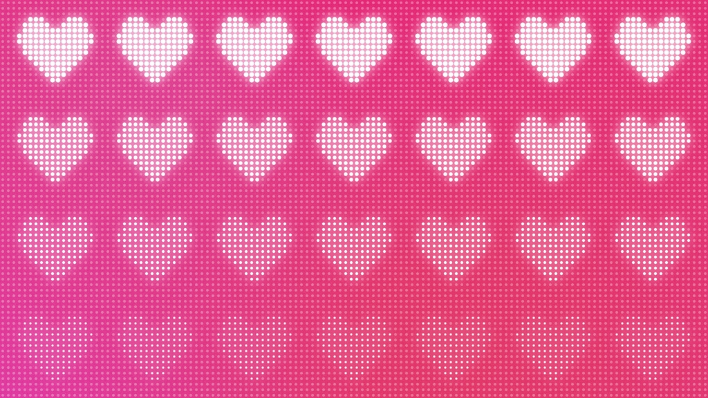 【ループ背景|配信・動画】音楽演出に!ハートが可愛い電光掲示板風背景アニメーション8種・mp4・10秒ループ