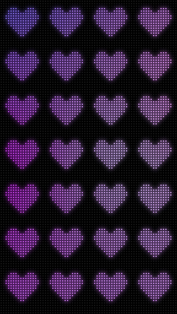 【ループ背景|配信・動画】音楽演出に!ハートが可愛い電光掲示板風背景アニメーション8種・mp4・10秒ループ