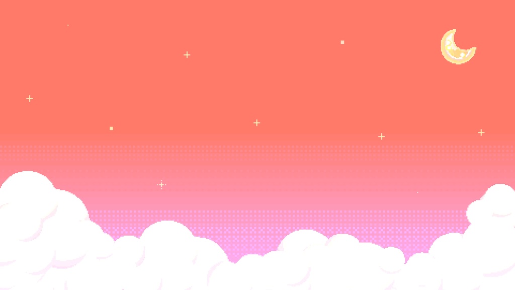 【ループ背景|配信・動画】8bitレトロゲーム風空の背景アニメーション全14種・mp4・10秒ループ