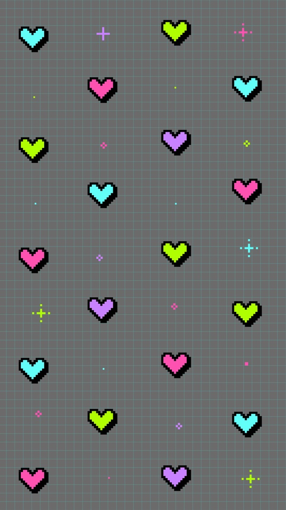 【ループ背景|配信・動画】ドット絵が可愛い!レトロゲーム風ハートのアニメーション全8種・mp4・透過mov・10秒ループ