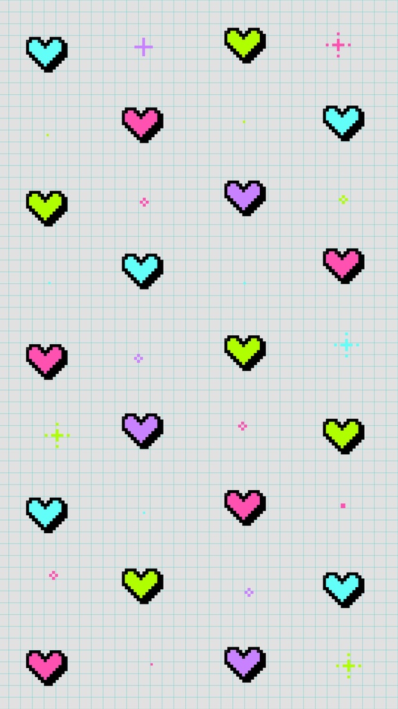 【ループ背景|配信・動画】ドット絵が可愛い!レトロゲーム風ハートのアニメーション全8種・mp4・透過mov・10秒ループ