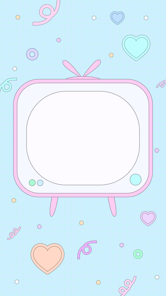 【ループ背景|配信・動画】レトロでPOPなテレビ型フレーム背景アニメーション🎥mp4・10秒ループ