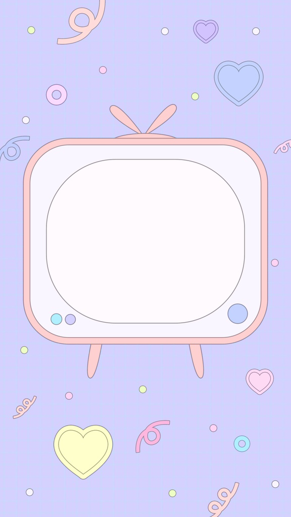 【ループ背景|配信・動画】レトロでPOPなテレビ型フレーム背景アニメーション🎥mp4・10秒ループ