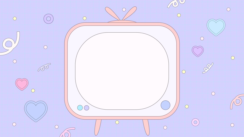 【ループ背景|配信・動画】レトロでPOPなテレビ型フレーム背景アニメーション🎥mp4・10秒ループ