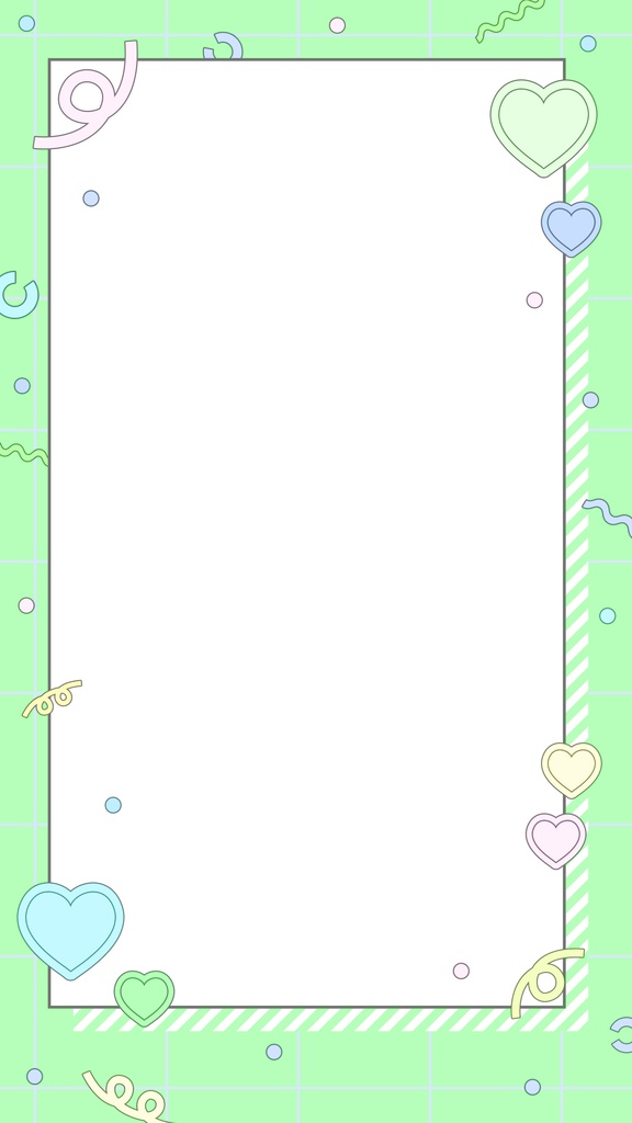 【ループ背景|配信・動画】POPで可愛いパステルカラーのフレーム背景アニメーション・mp4・10秒ループ