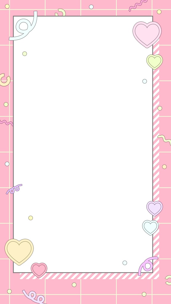 【ループ背景|配信・動画】POPで可愛いパステルカラーのフレーム背景アニメーション・mp4・10秒ループ