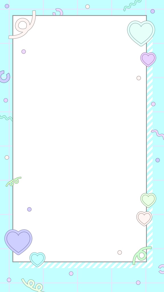 【ループ背景|配信・動画】POPで可愛いパステルカラーのフレーム背景アニメーション・mp4・10秒ループ