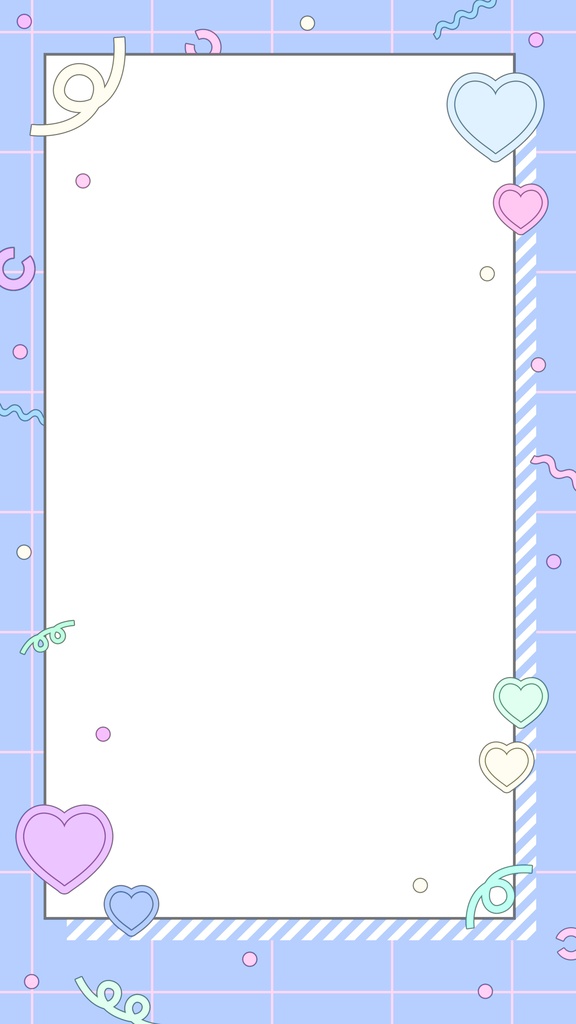 【ループ背景|配信・動画】POPで可愛いパステルカラーのフレーム背景アニメーション・mp4・10秒ループ