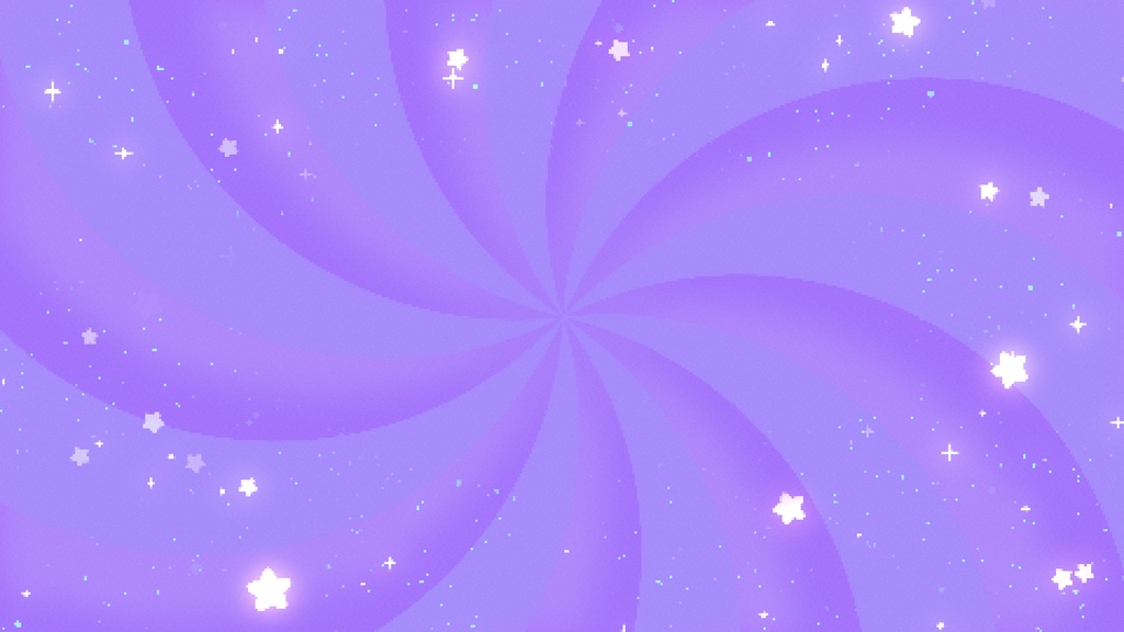 【ループ背景|配信・動画】8bitレトロゲーム風キラキラ星が舞う可愛い背景アニメーション全24種・mp4・10秒ループ