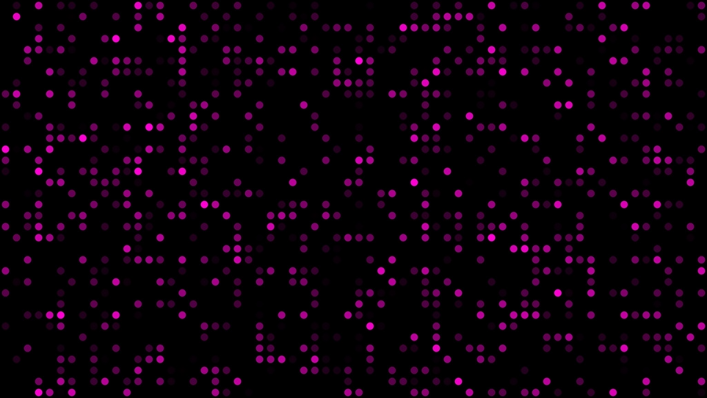 【ループ背景|配信・動画】色鮮やかなLED風ドットがランダムに点滅する背景アニメーション・mp4・10秒ループ