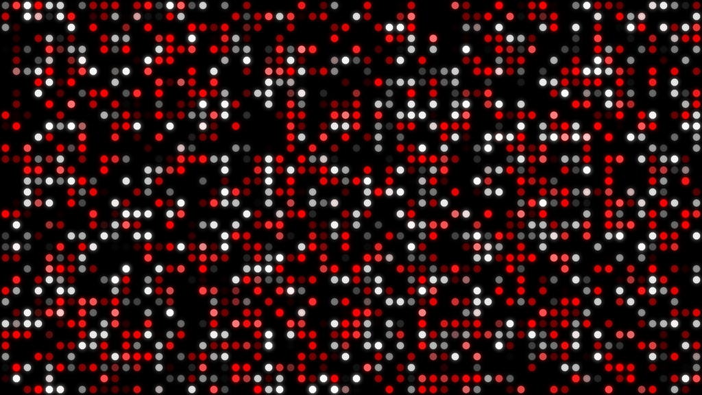 【ループ背景|配信・動画】色鮮やかなLED風ドットがランダムに点滅する背景アニメーション・mp4・10秒ループ
