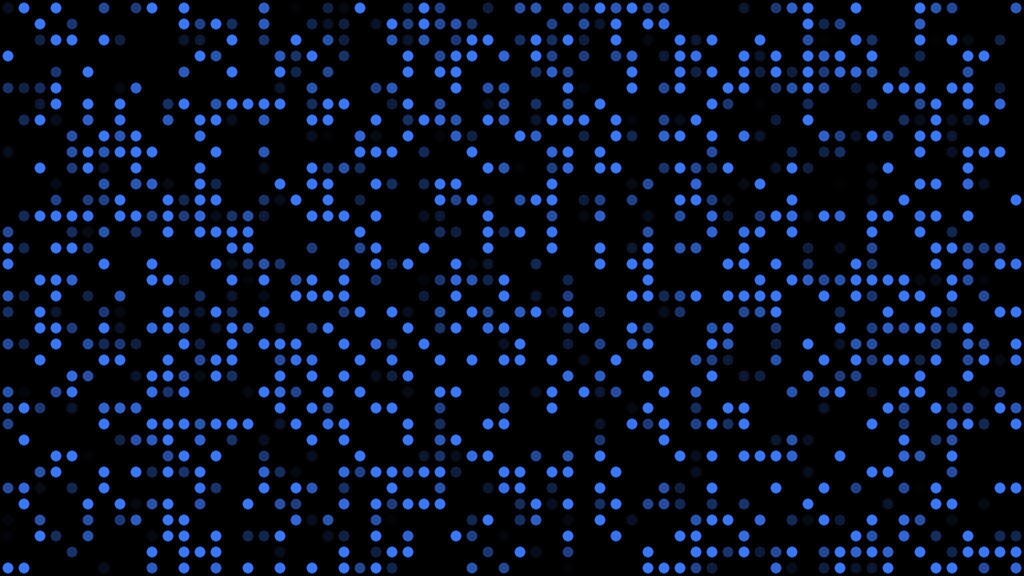【ループ背景|配信・動画】色鮮やかなLED風ドットがランダムに点滅する背景アニメーション・mp4・10秒ループ