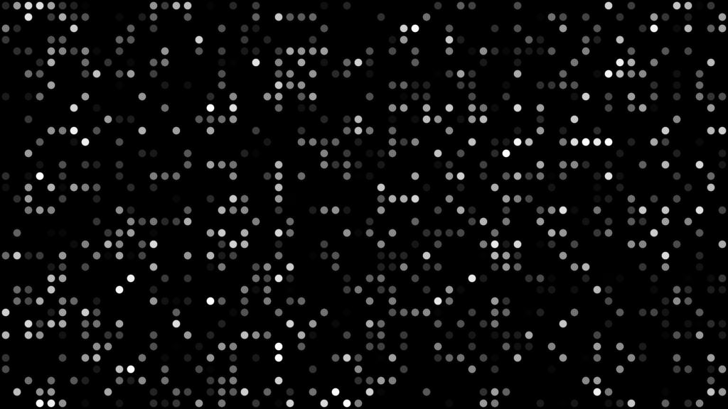 【ループ背景|配信・動画】色鮮やかなLED風ドットがランダムに点滅する背景アニメーション・mp4・10秒ループ