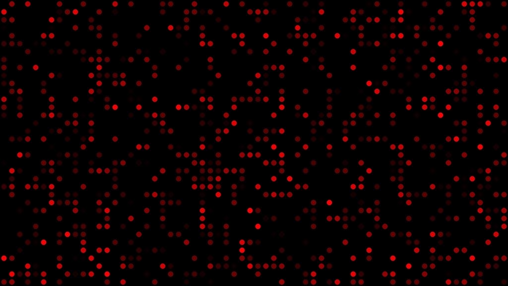 【ループ背景|配信・動画】色鮮やかなLED風ドットがランダムに点滅する背景アニメーション・mp4・10秒ループ