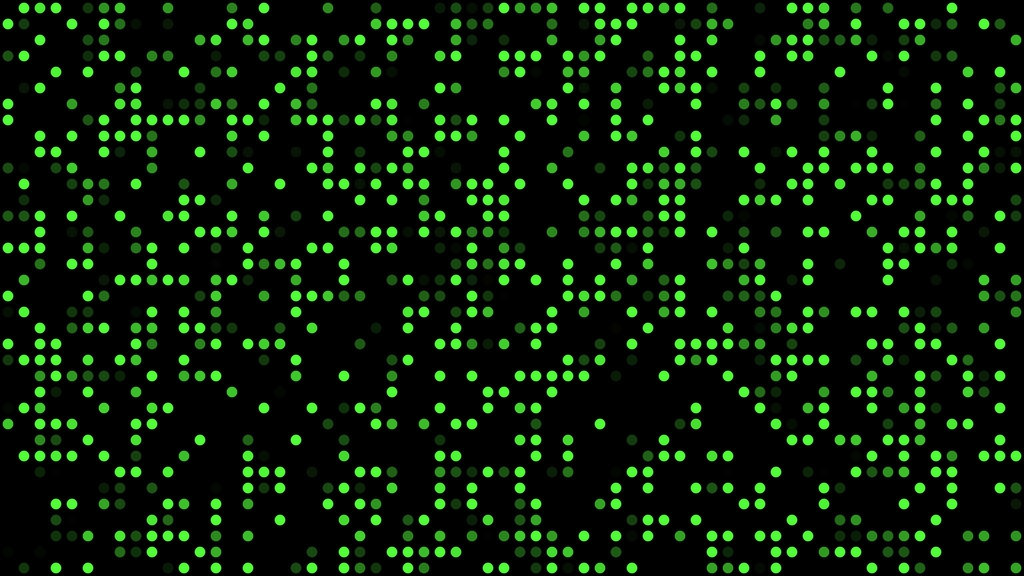 【ループ背景|配信・動画】色鮮やかなLED風ドットがランダムに点滅する背景アニメーション・mp4・10秒ループ