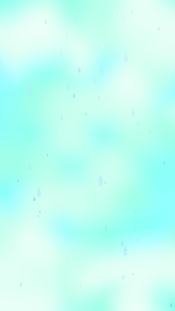 【ループ背景・透過エフェクト】かわいい雨のアニメーションと美しいグラデーション背景・mp4・透過mov