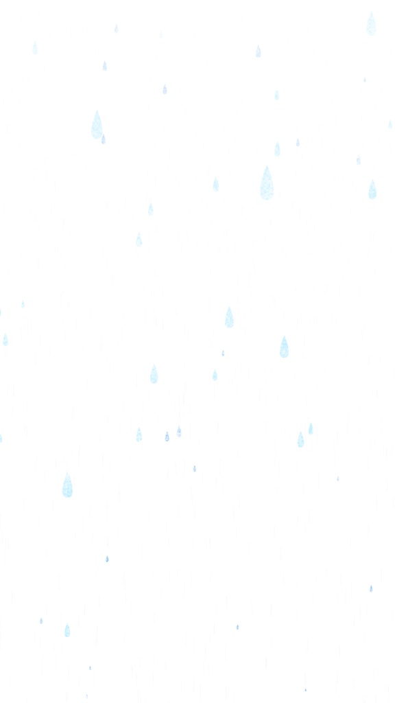 【ループ背景・透過エフェクト】かわいい雨のアニメーションと美しいグラデーション背景・mp4・透過mov