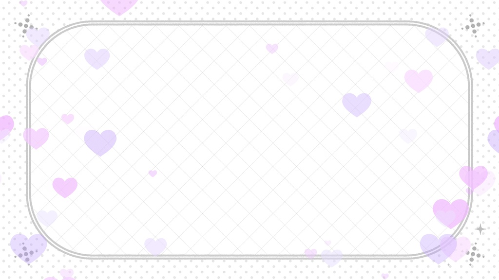 【ループ背景|配信・動画】モノトーンに推しカラーのハートが可愛い♡ループ背景アニメーション全10種・mp4・10秒