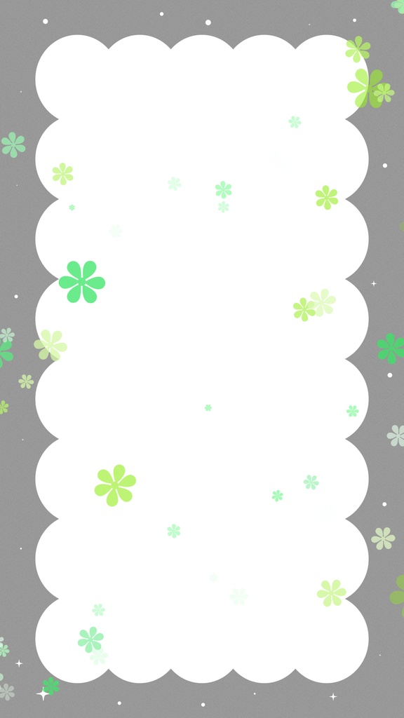 【ループ背景|配信・動画】モノトーンフレームに推しカラーの花で可愛い🌸ループ背景アニメーション全10種・mp4