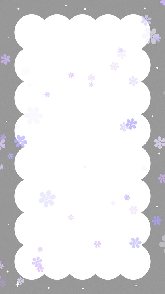 【ループ背景|配信・動画】モノトーンフレームに推しカラーの花で可愛い🌸ループ背景アニメーション全10種・mp4