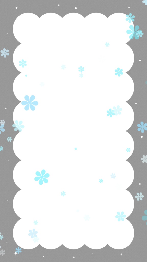 【ループ背景|配信・動画】モノトーンフレームに推しカラーの花で可愛い🌸ループ背景アニメーション全10種・mp4