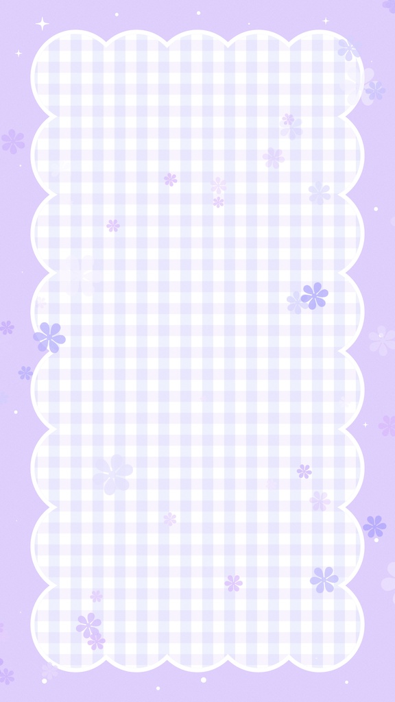 【ループ背景|配信・動画】チェックのフレームに花が舞う可愛らしい背景アニメーション・10秒ループ・mp4