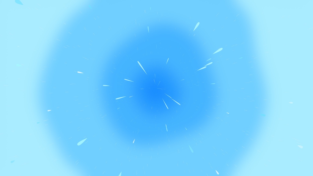 【ループ背景|配信・動画】水が中心から弾ける爽やかなループ背景アニメーション全4種・mp4・10秒ループ