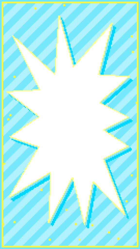 【ループ背景|配信・動画】8bitレトロゲーム風!POPなコミック爆発インパクトフレーム背景・全14種・mp4・10秒ループ