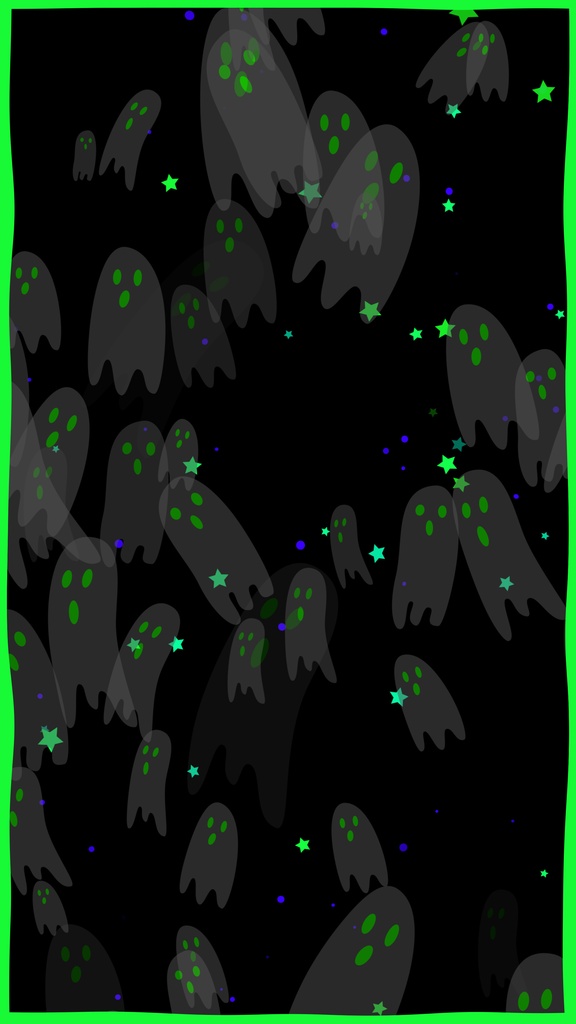 【ループ背景|配信・動画】ハロウィン背景18種⭐️可愛いおばけのアニメーション👻mp4・10秒ループ・縦横サイズ