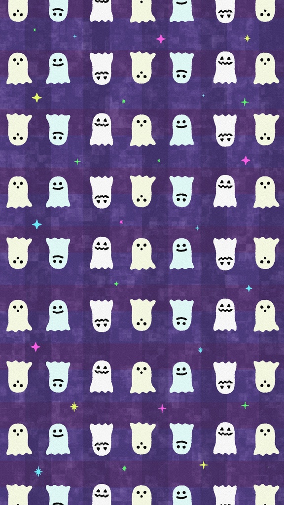 【ループ背景|配信・動画】可愛いオバケ👻のハロウィン背景全18種✨10秒シームレスループ・mp4・
