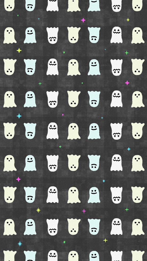 【ループ背景|配信・動画】可愛いオバケ👻のハロウィン背景全18種✨10秒シームレスループ・mp4・