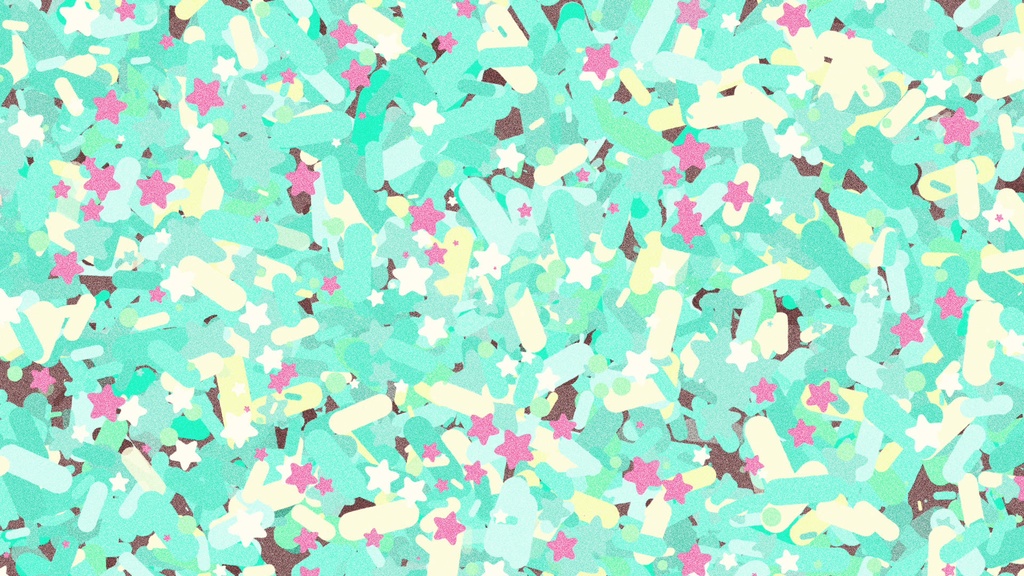 【透過】カラフル可愛いスイーツのトランジション4種セット✨チョコミントカラー🌱🍫Webm・MOV