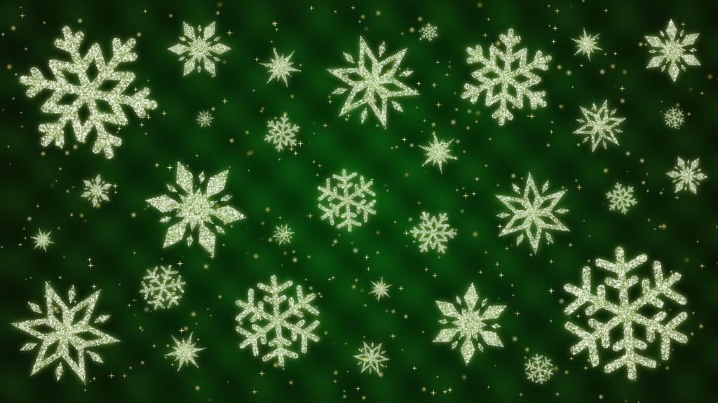 【ループ背景|配信・動画】冬・クリスマス🎄❄️雪の結晶デザインの幻想的なループ背景・mp4・10秒ループ