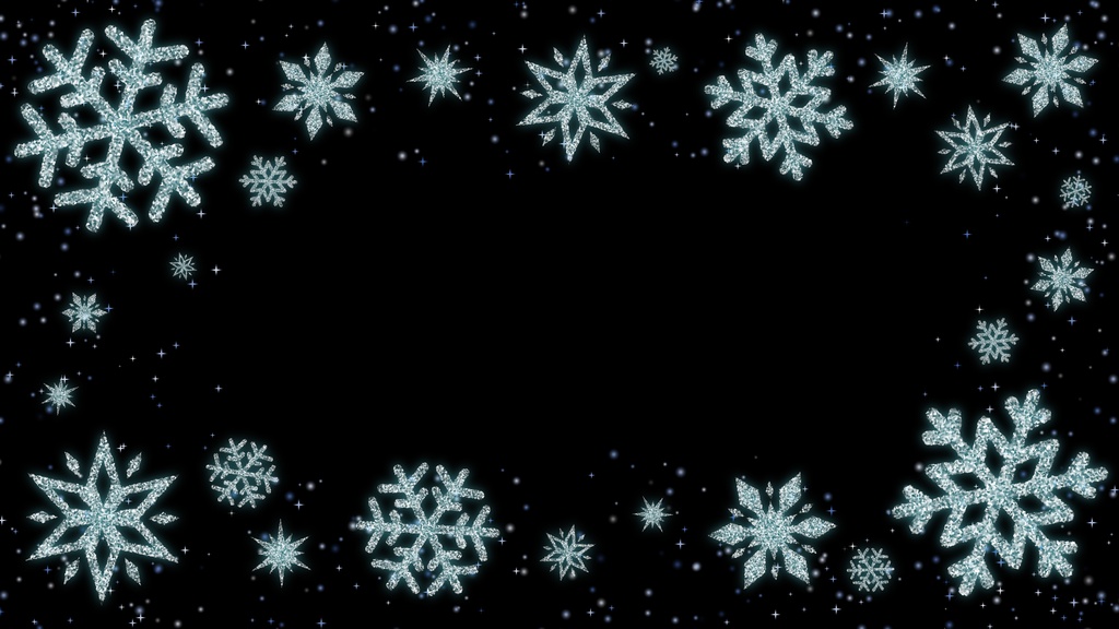 【ループ背景|配信・動画】冬・クリスマス🎄❄️雪の結晶デザインの幻想的なループ背景・mp4・10秒ループ