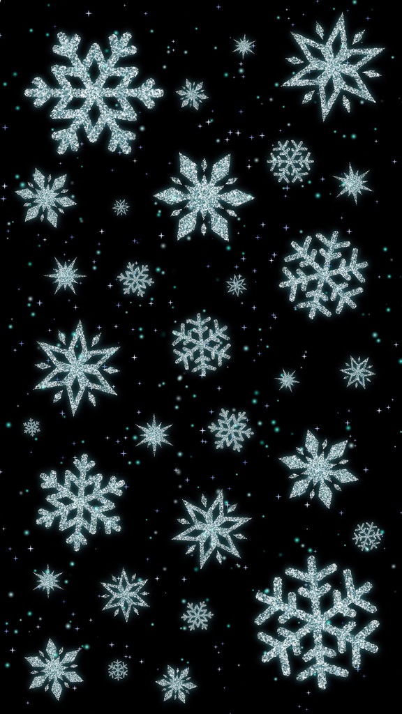 【ループ背景|配信・動画】冬・クリスマス🎄❄️雪の結晶デザインの幻想的なループ背景・mp4・10秒ループ