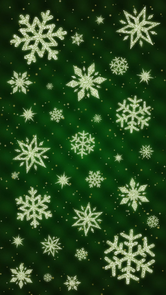 【ループ背景|配信・動画】冬・クリスマス🎄❄️雪の結晶デザインの幻想的なループ背景・mp4・10秒ループ