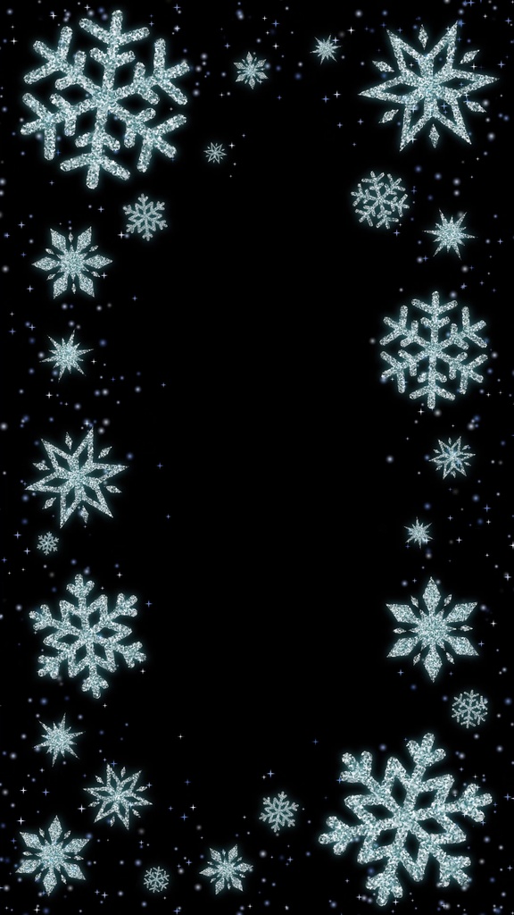【ループ背景|配信・動画】冬・クリスマス🎄❄️雪の結晶デザインの幻想的なループ背景・mp4・10秒ループ