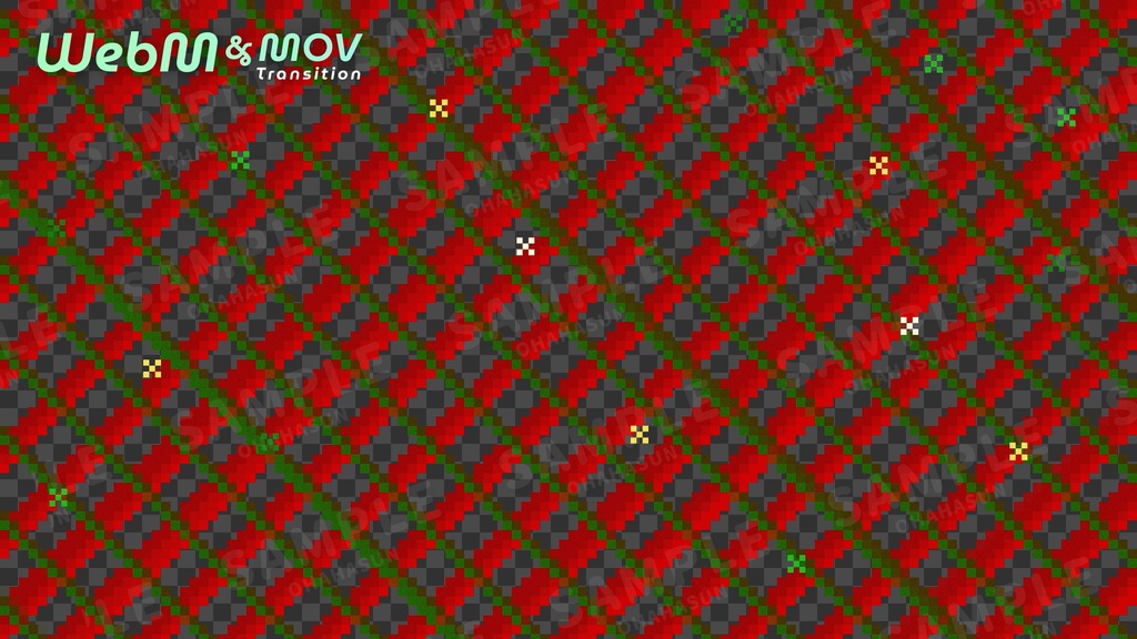 【動く配信画面セット🎄】8bitレトロゲーム風!クリスマス配信向け素材セット・mp4・mov・PNG・JPEG