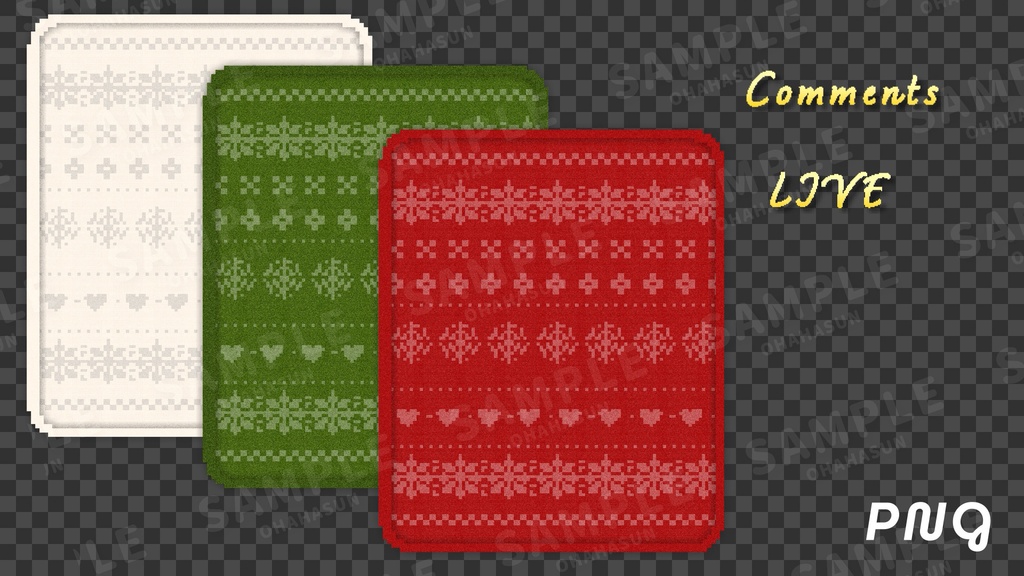 【動く配信画面セット🎄】8bitレトロゲーム風!クリスマス配信向け素材セット・mp4・mov・PNG・JPEG