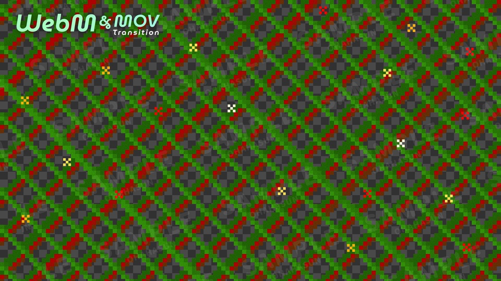【動く配信画面セット🎄】8bitレトロゲーム風!クリスマス配信向け素材セット・mp4・mov・PNG・JPEG